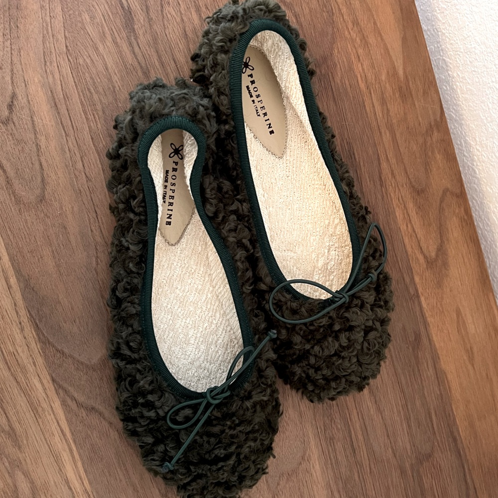 Prosperine shearling ballet flats - Picture 2 of 8